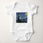 Vincent van Gogh Iconic Starry Night Baby Strampler<br><div class="desc">Vincent van Gogh's berühmteste Gemälde mit dem Titel "Starry Night".</div>