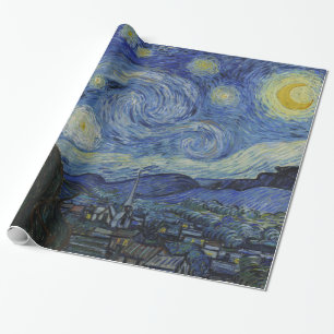 Vincent van Gogh Iconic Starry Night Geschenkpapier