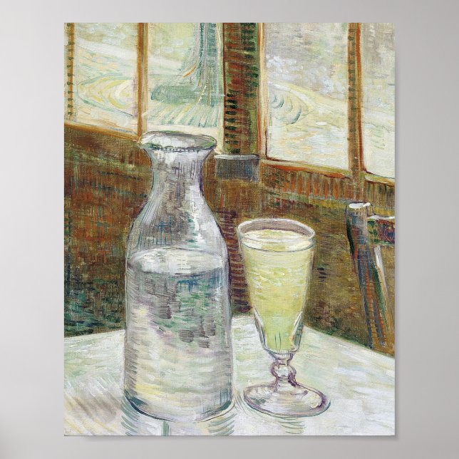 Vincent Van Gogh immer noch mit Absinth Fine Art Poster (Vorne)