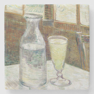 Vincent Van Gogh immer noch mit Absinth Fine Art Steinuntersetzer