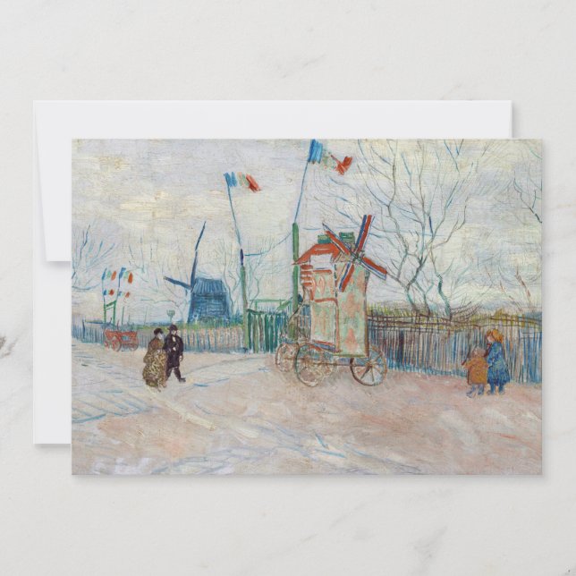 Vincent van Gogh - Impasse des Deux Freres Einladung (Vorderseite)