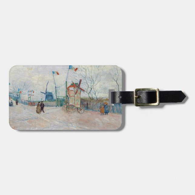 Vincent van Gogh - Impasse des Deux Freres Gepäckanhänger (Vorderseite horizontal)