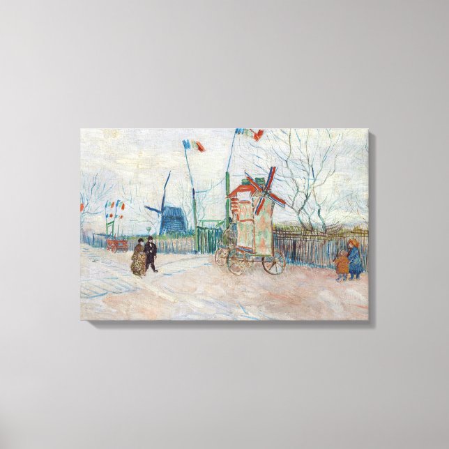 Vincent van Gogh - Impasse des Deux Freres Leinwanddruck (Vorderseite)