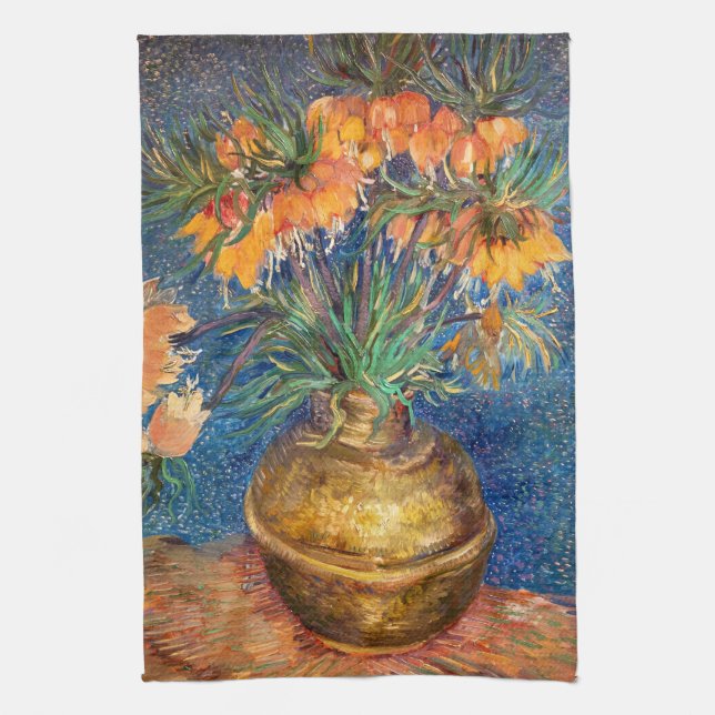 Vincent van Gogh - Imperiale Fritillaries Geschirrtuch (Vertikal)