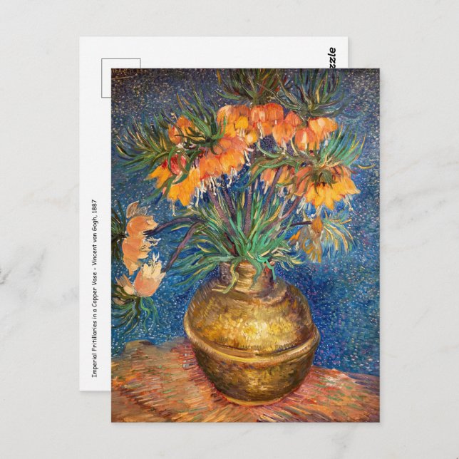 Vincent van Gogh - Imperiale Fritillaries Postkarte (Vorne/Hinten)