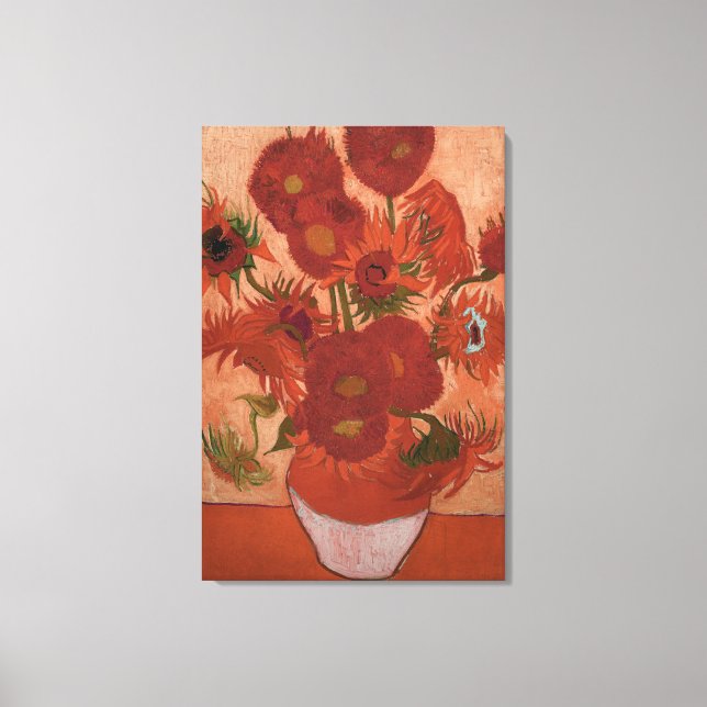 Vincent van gogh impressionist Sonnenblume Kunst Leinwanddruck (Vorderseite)