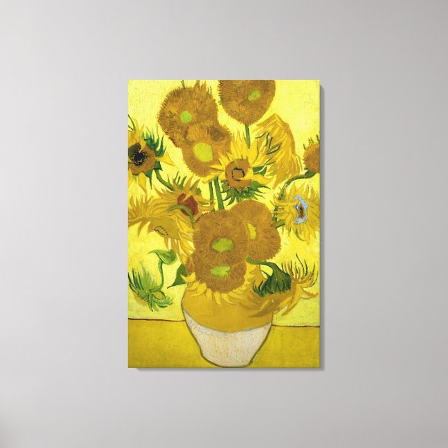 Vincent van gogh impressionist Sonnenblume Kunst Leinwanddruck (Vorderseite)