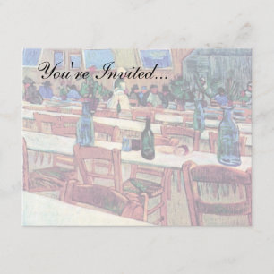 Vincent Van Gogh - Innenraum eines Restaurants Einladung