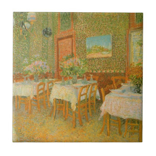 Vincent van Gogh - Innenraum eines Restaurants Fliese