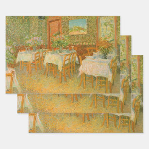 Vincent van Gogh - Innenraum eines Restaurants Geschenkpapier Set