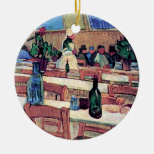 Vincent Van Gogh - Innenraum eines Restaurants Keramikornament