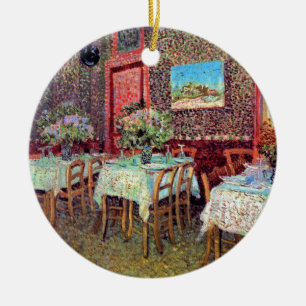 Vincent Van Gogh - Innenraum eines Restaurants Keramikornament