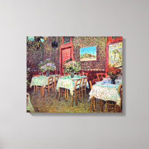 Vincent Van Gogh - Innenraum eines Restaurants Leinwanddruck
