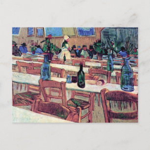 Vincent Van Gogh - Innenraum eines Restaurants Postkarte
