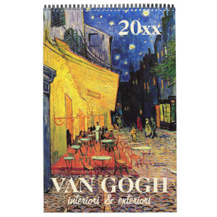 Vincent van Gogh Innenräume, Außenansichten von Ge Kalender