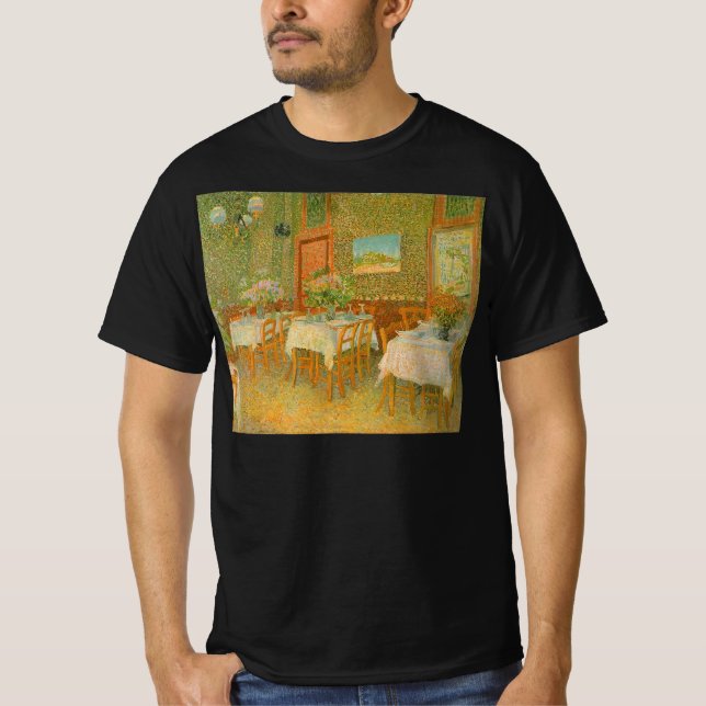 Vincent van Gogh - Inneres eines Restaurants T-Shirt (Vorderseite)
