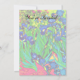 Vincent Van Gogh - Ire - Blume Lover Pop Art Einladung