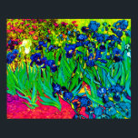 Vincent Van Gogh - Ire - Blume Lover Pop Art Poster<br><div class="desc">Öl auf der Leinwand aus dem Jahr 1889 mit lila Reisen, die Van Gogh beim bleibe am Asyl am Saint Paul-de-Mausole in Saint-Remy, Frankreich, gemalt hat. Während viele Fassungen dieses Gemäldes die Blume als blau zeigen, haben Wissenschaftler, die in einem von Van Gogh's späteren Gemälden die Reize untersuchten, herausgefunden, dass...</div>