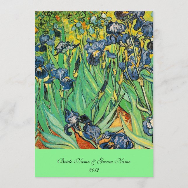 Vincent van Gogh, Ire Menükarte (Vorderseite)