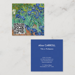 Vincent Van Gogh - Ire - QR-Code Quadratische Visitenkarte