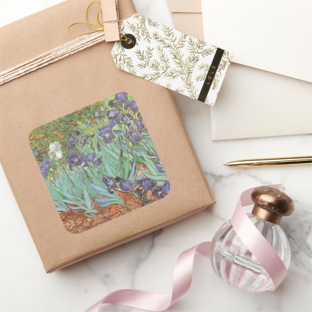 Vincent van Gogh - Ire Quadratischer Aufkleber (Schenken)