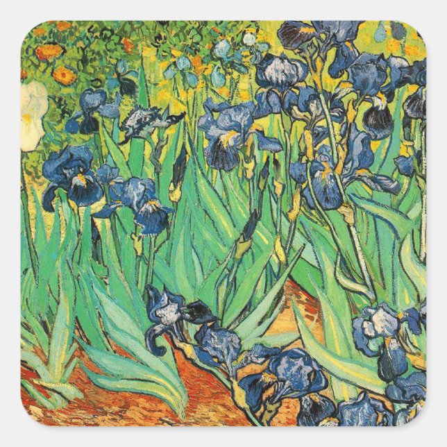 Vincent van Gogh, Ire Quadratischer Aufkleber (Vorderseite)
