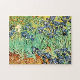 Vincent van Gogh Irises Blume Blume blau grün Puzzle
