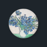 Vincent Van Gogh Irises. Blumenimpressionismus Magnet<br><div class="desc">Vincent Van Gogh "Ire" Magnet. Impressionismus Blumenkunst.</div>