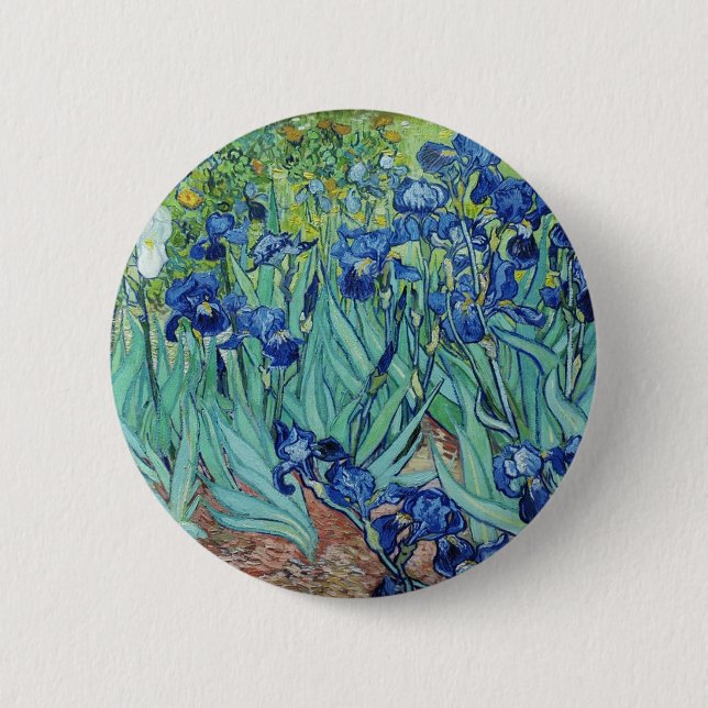 Vincent van Gogh Irises Button (Vorderseite)