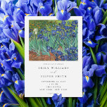 Vincent Van Gogh Irises Floral Wedding Einladung<br><div class="desc">Moderne Hochzeitseinladung mit Vincent Van Gogh Irises Blumengemälde</div>