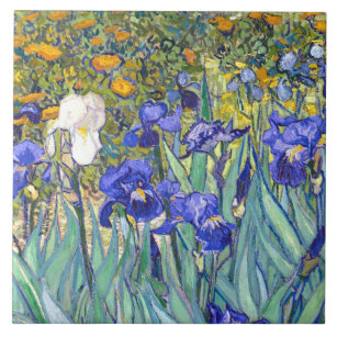 Vincent van Gogh Irises Vintage feine mit Fliese