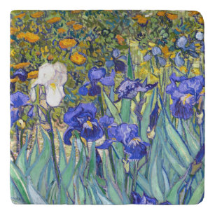 Vincent van Gogh Irises Vintage feine mit Töpfeuntersetzer