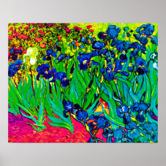 Vincent Van Gogh - Irissen - Flower Lover Pop Art Poster