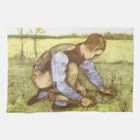 Vincent van Gogh - Junge Gras mit Sichel schneiden