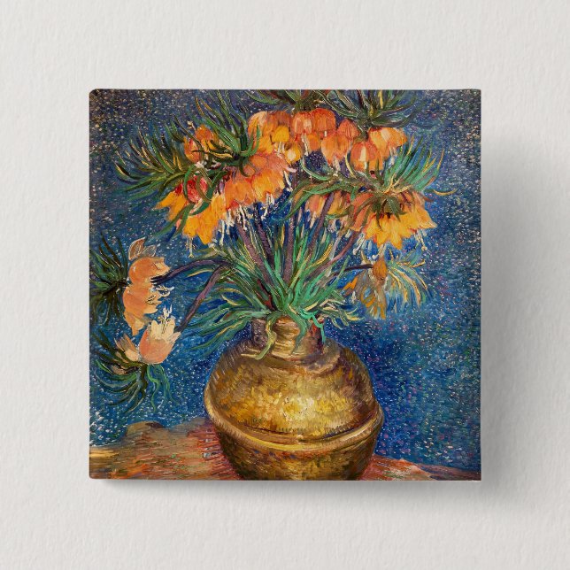 Vincent van Gogh - Kaiserliche Fritillarien Button (Vorderseite)