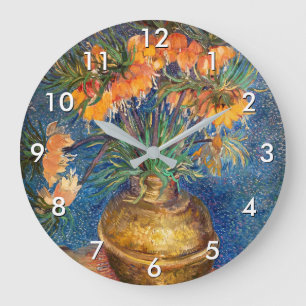 Vincent van Gogh - Kaiserliche Fritillarien Große Wanduhr