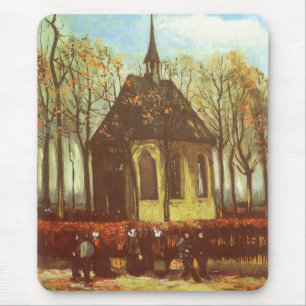 Vincent van Gogh - Kapelle in Nuenen, Kirchenbewoh Mousepad