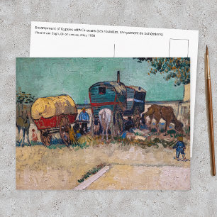Vincent Van Gogh - Karawanen, Zigeunerlager bei Ar Postkarte