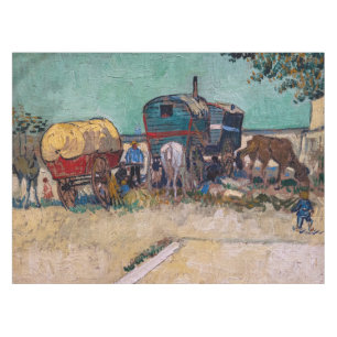 Vincent van Gogh - Karawanen, Zigeunerlager bei Ar Tischdecke