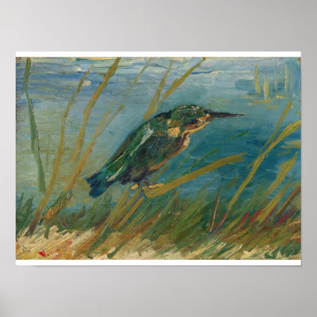 Vincent Van Gogh - Kingfisher am Wasser Poster (Vorne)