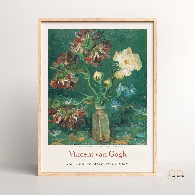 Vincent van Gogh kleine Flasche mit Peonies Art Pr Poster (Von Creator hochgeladen)