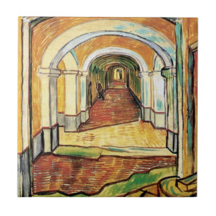 Vincent Van Gogh - Korridor des Saint-Paul-Hospita Fliese
