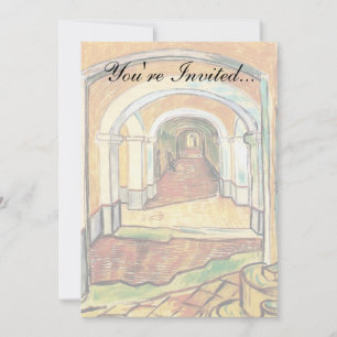 Vincent Van Gogh - Korridor des St. Paul Hospital Einladung