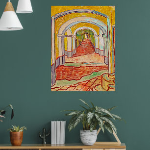 Vincent van Gogh Korridor im Asyl Feine Kunst Poster