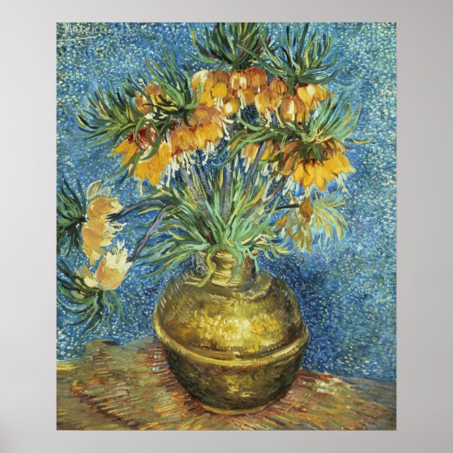 Vincent van Gogh | Kronkaiserliche Fritillen Poster (Vorne)
