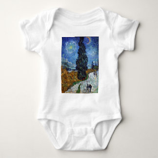 Vincent van Gogh-Kunst-Druck-Land-Straße Provence Baby Strampler