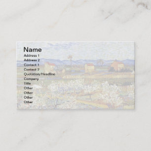 Vincent Van Gogh - La Crau mit Pfirsichbäumen Visitenkarte