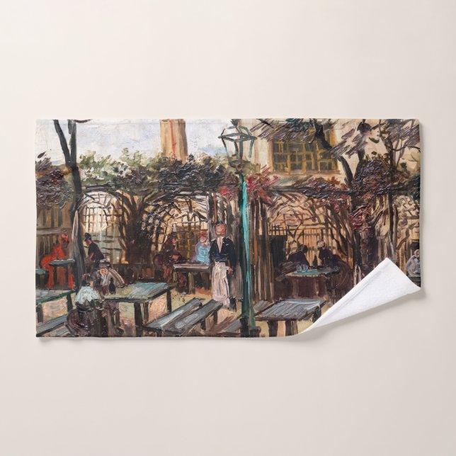 Vincent Van Gogh - La Guinguette auf Montmartre Badhandtuch Set (Handtuch)