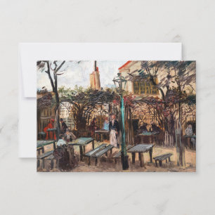 Vincent Van Gogh - La Guinguette auf Montmartre Dankeskarte