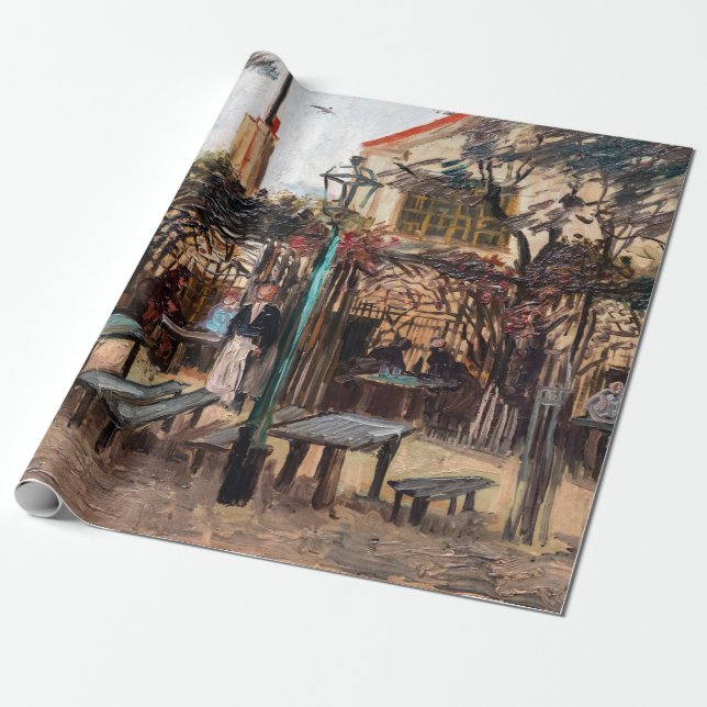 Vincent Van Gogh - La Guinguette auf Montmartre Geschenkpapier (Ungerollt)
